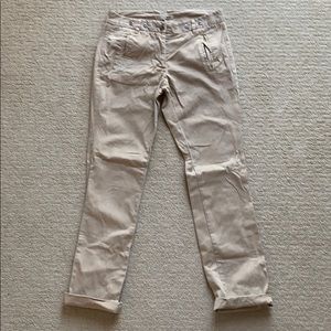 NSF brand khaki straight leg pants